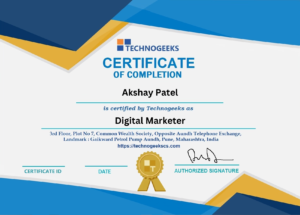 digital marketing certificate